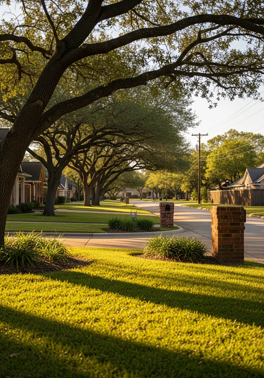Highlands property with spacious lot and natural landscaping, peaceful neighborhood setting.